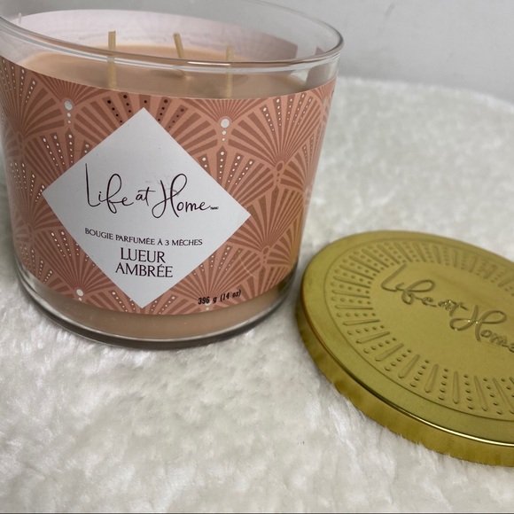 NEW 1 x 3 wick candle life at home - Cassis Spritz, Amber Glow or Bourbon Cider - Picture 4 of 6